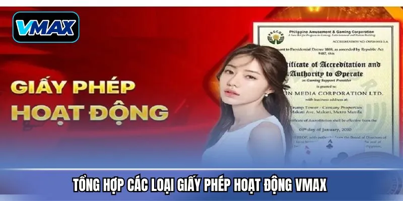 Tổng hợp các loại giấy phép hoạt động VMAX 